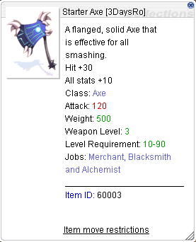 Starter Axe Preview