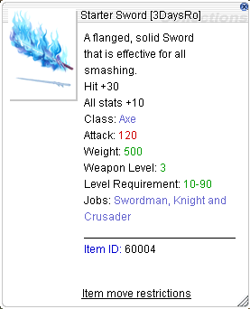 Starter Sword Preview