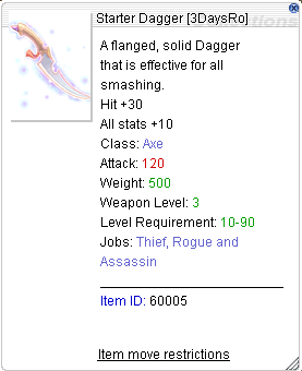 Starter Dagger Preview